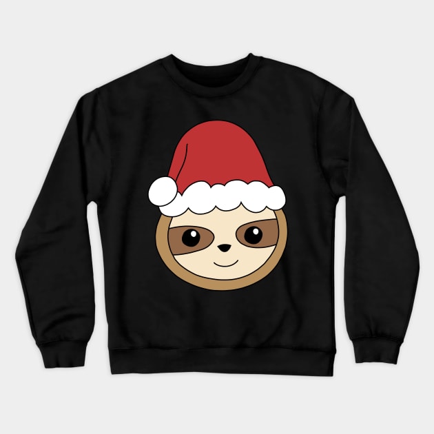 Cute Santa Sloth Crewneck Sweatshirt by pako-valor